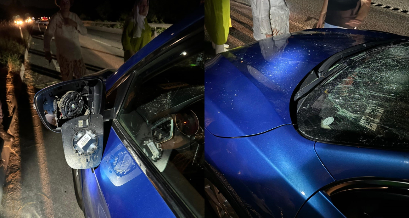 Trafikte dehşeti yaşadılar... O anlar kamerada