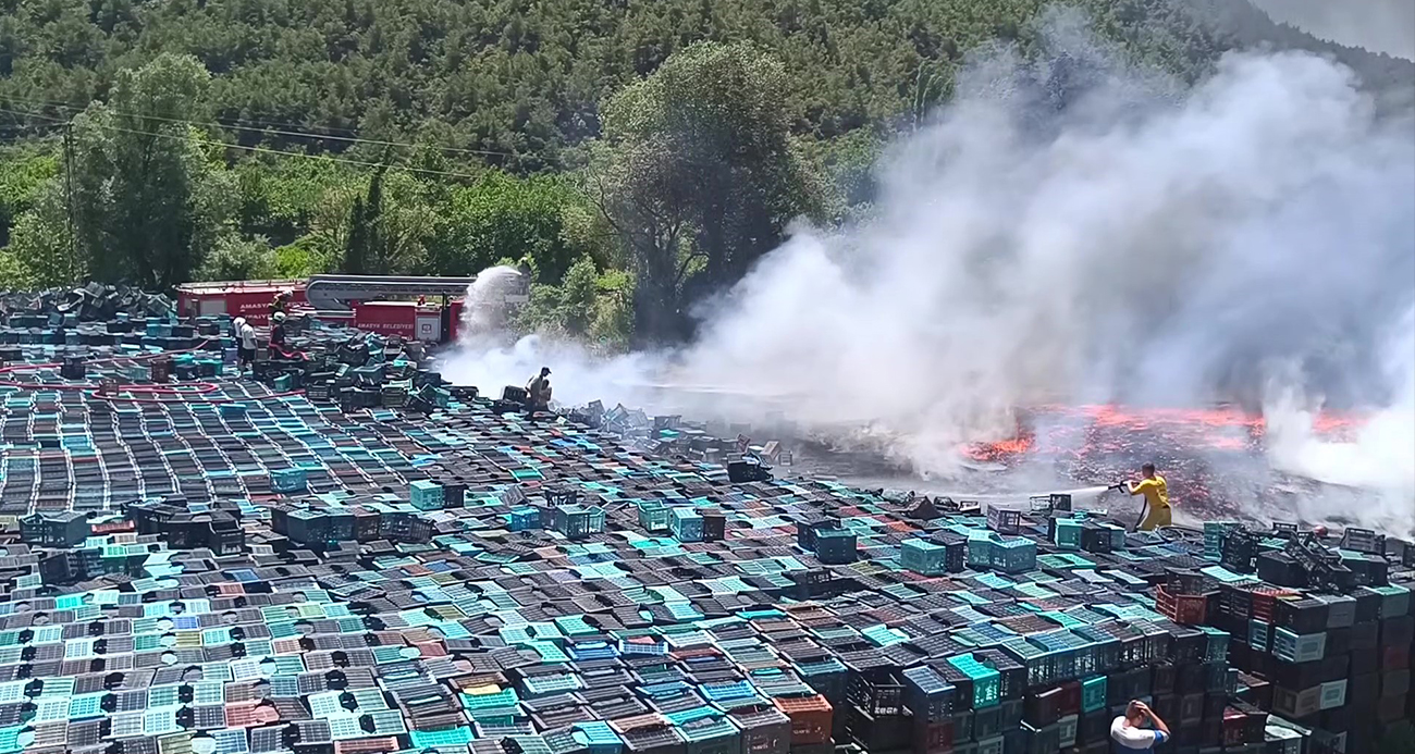 Amasya’da korkutan yangın!