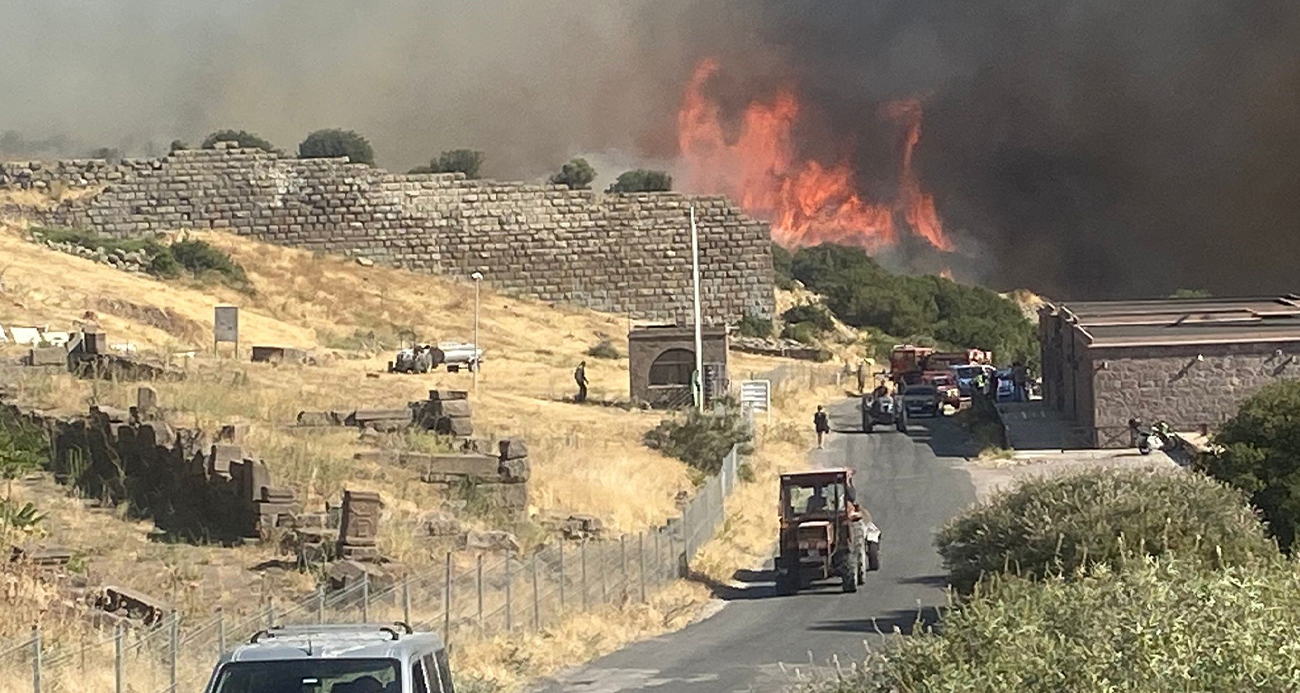 Çanakkale'de orman yangını!