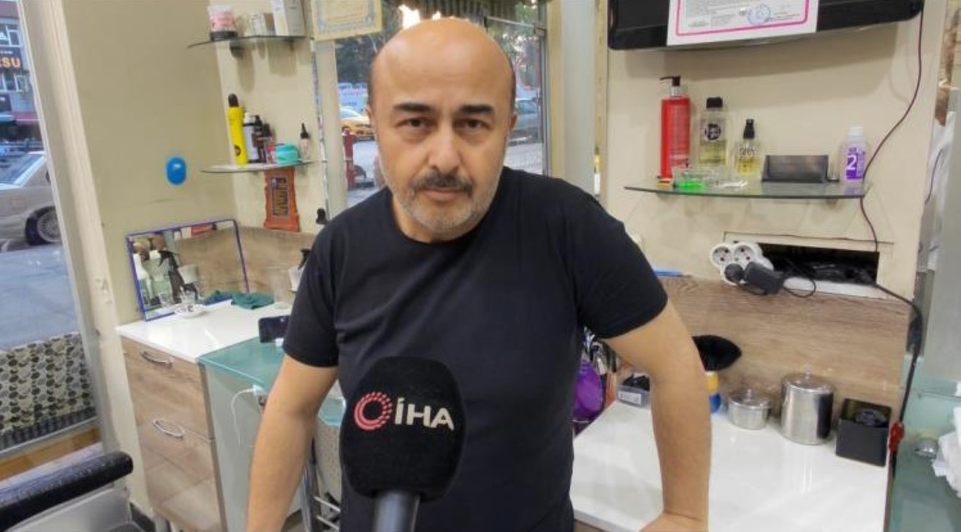 Sultangazi’de tıraş olup 600 lira ücreti ödemeden böyle kaçtılar