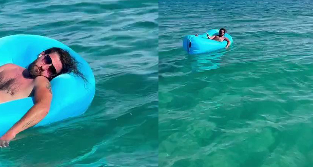 Deniz yatağında uyuyan tatilci 2 mil açıkta bulundu