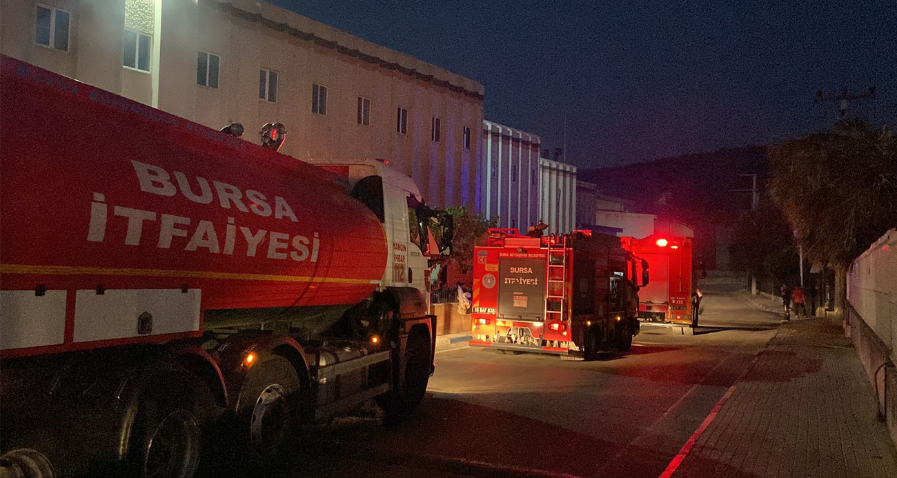 Bursa’da tekstil fabrikasında yangın