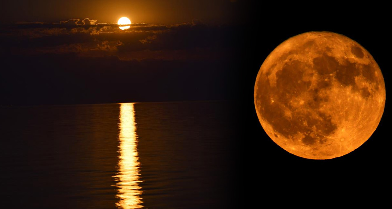 Van Gölü’nde dolunay güzelliği