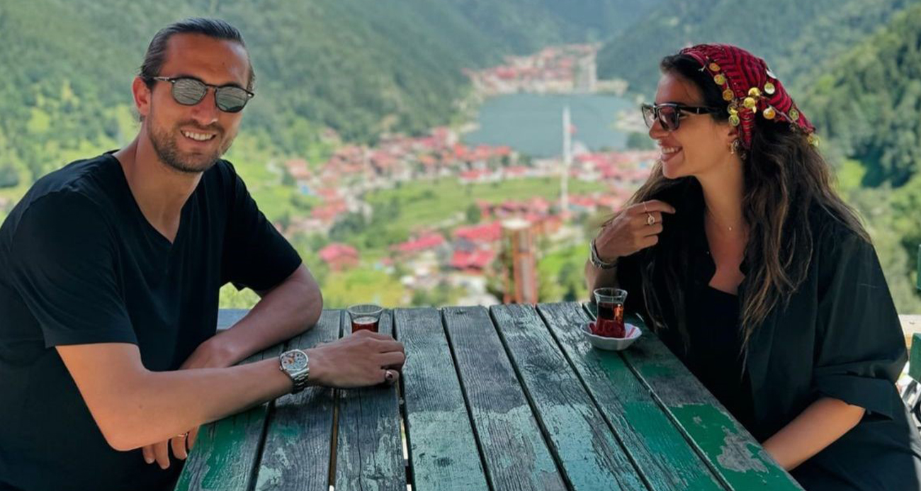 Yusuf Yazıcı ve Melisa Aslı Pamuk çifti Trabzon’da