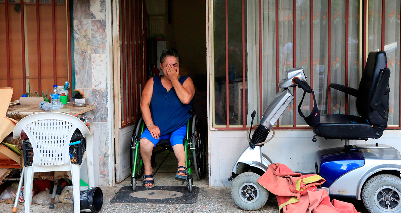 Engelli kadının çaresizliği! Tahliye kararıyla gözyaşlarına boğuldu
