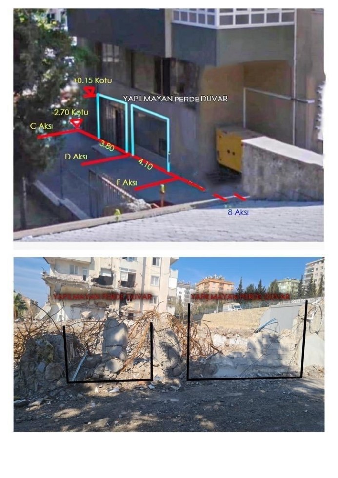 Ezgi Apartmanı statik projeden kaynaklı hatadan yıkılmış
