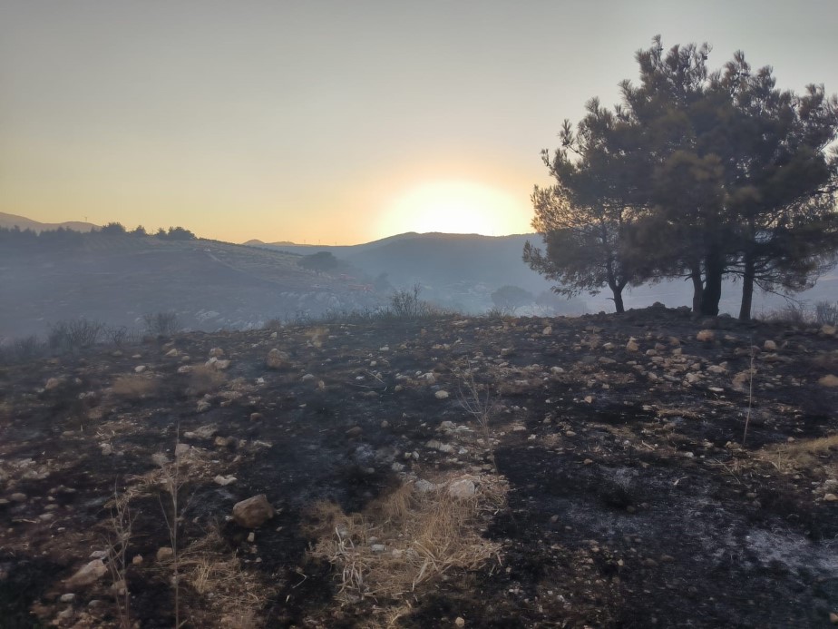 Hatay’da çıkan orman yangını 15. saatte kontrol altına alındı