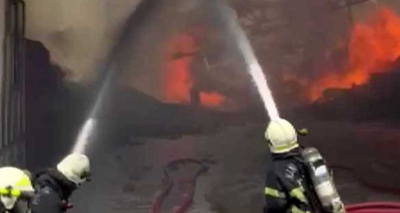 Kahramanmaraş’ta tekstil fabrikasında yangın