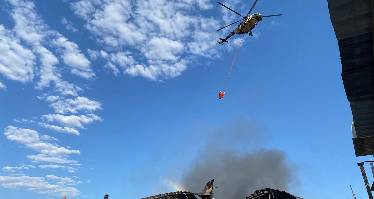 Manisa’daki işletme yangınında 17 kişi dumandan etkilendi