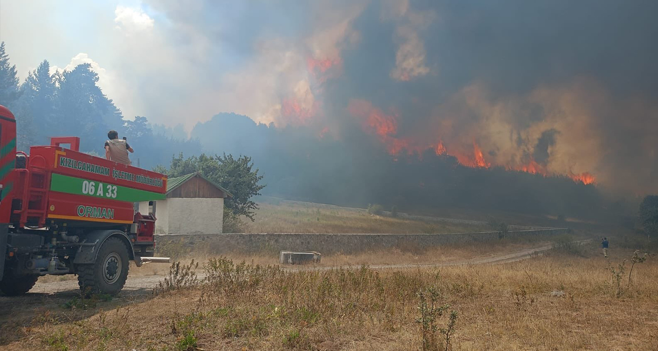 Ankara’da başlayan yangın Bolu’ya sıçradı