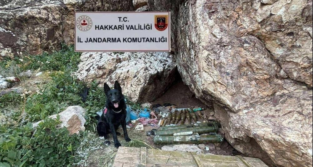 Hakkari’de 2 katlı sığınakta mühimmat ele geçirildi