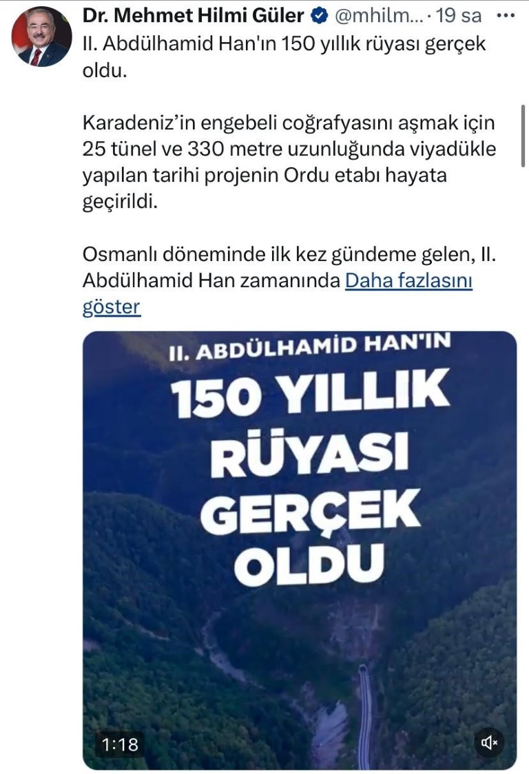 Asrın projesi tamamlandı