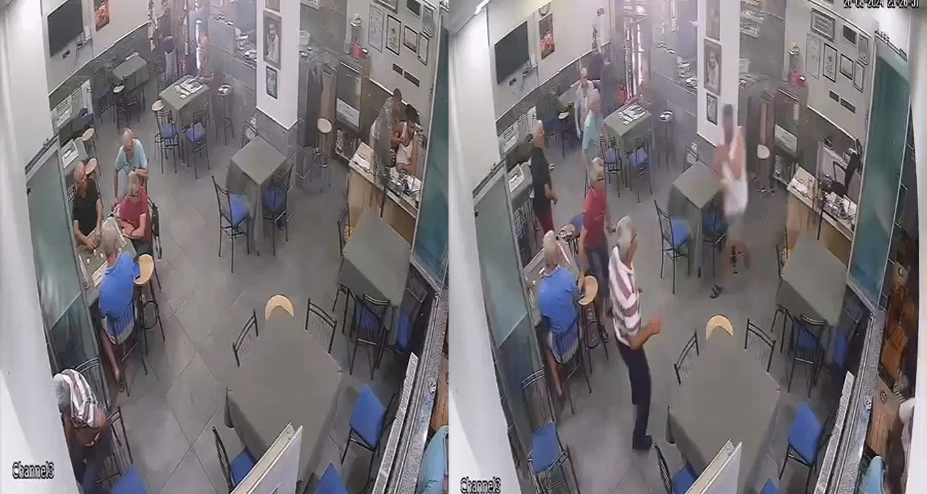 Rahat tavırlarıyla kahvehaneye giren şahıs, işletmeciyi böyle bıçakladı