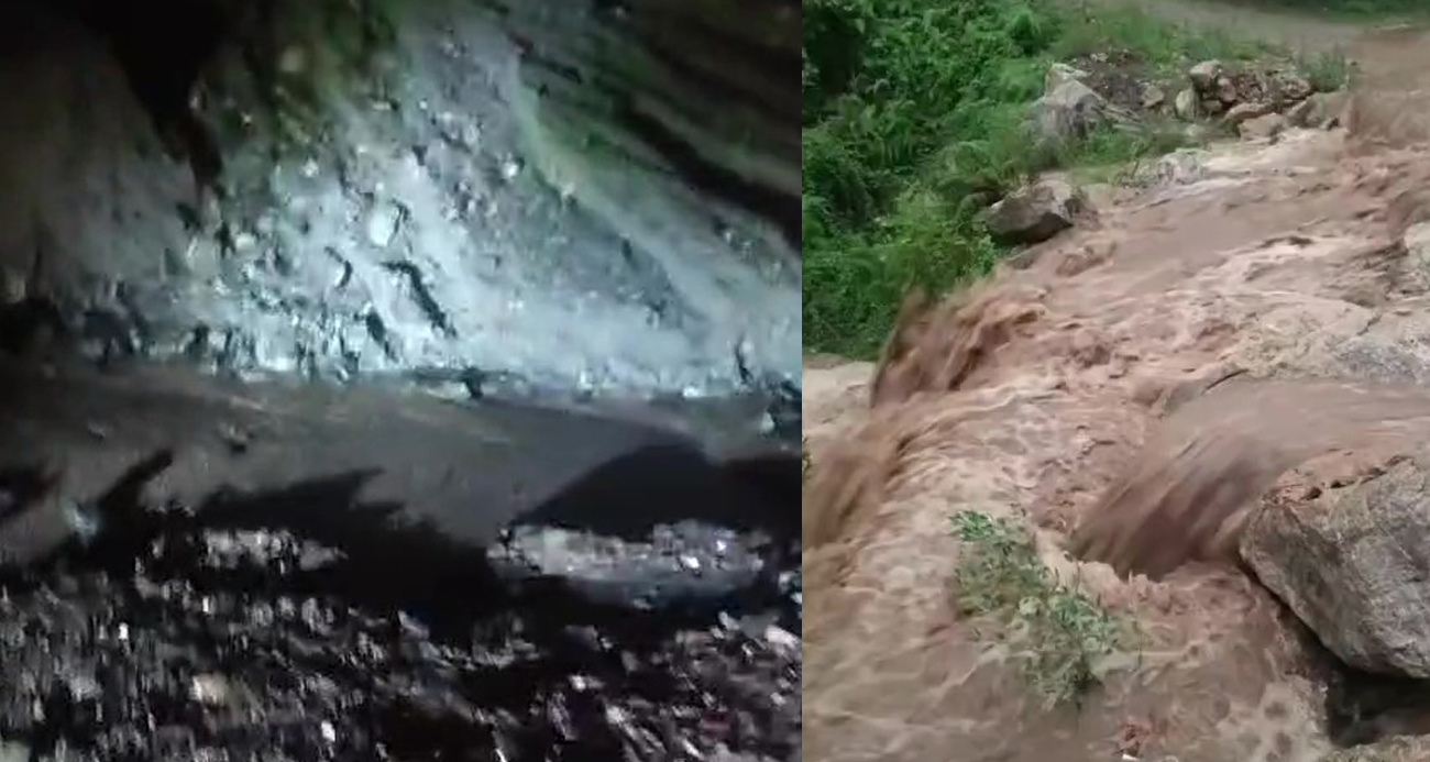 Hatay’da heyelan nedeniyle yayla yolu ulaşıma kapandı