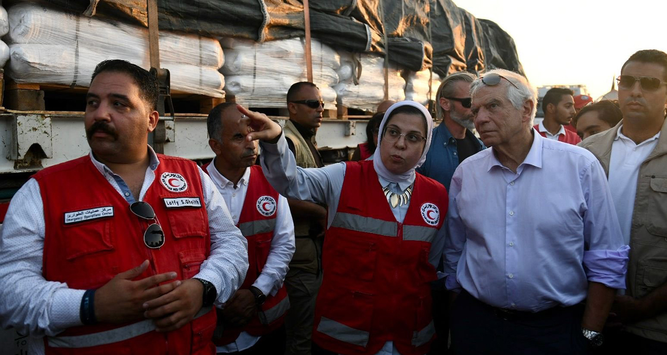 AB Yüksek Temsilcisi Borrell'den Refah sınırına ziyaret