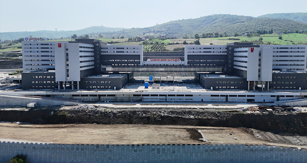 Samsun Şehir Hastanesi'nin tamamlanan birçok alanı hizmet vermeye hazır hale geldi