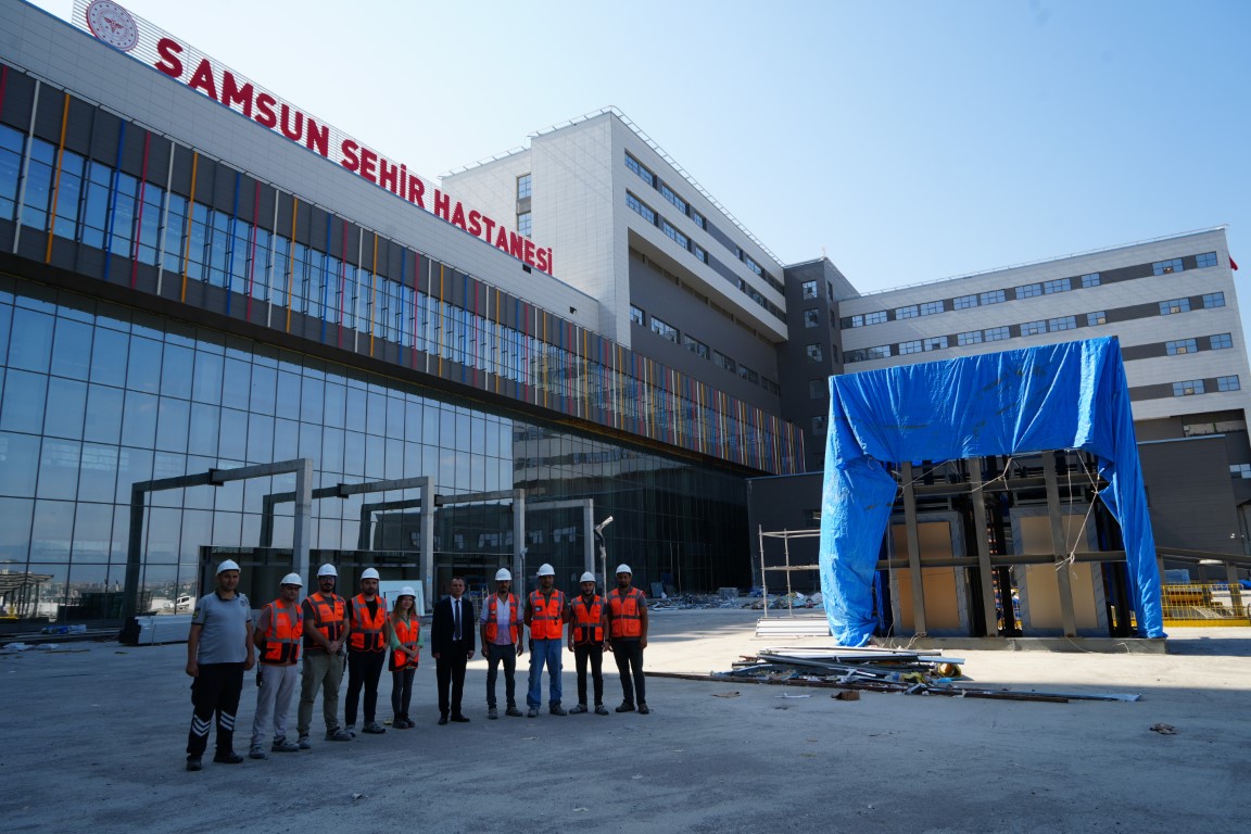 Samsun Şehir Hastanesi'nin tamamlanan birçok alanı hizmet vermeye hazır hale geldi