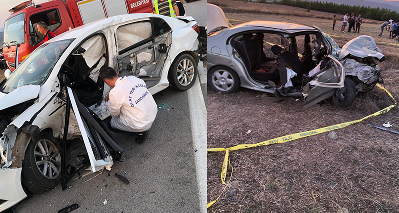 Sinop’ta iki otomobil kafa kafaya çarpıştı: 3 ölü, 4 yaralı