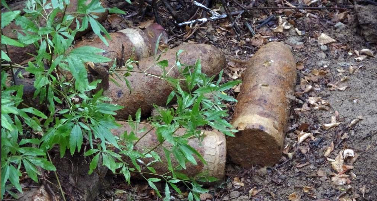 Çanakkale’de 109 yıllık 18 top mermisi bulundu