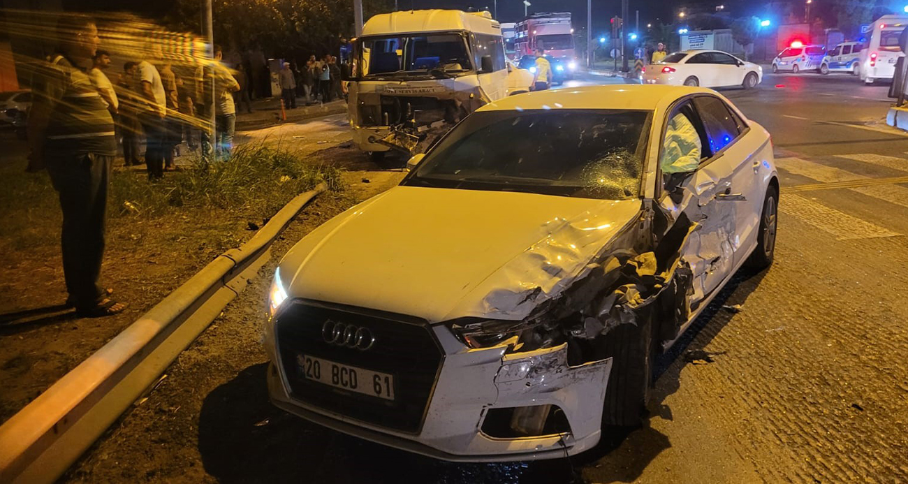 Nazilli’de zincirleme trafik kazası: 6 yaralı