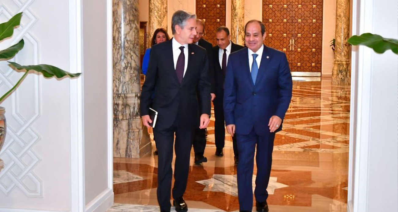 Mısır Cumhurbaşkanı Sisi, Bakan Blinken'ı kabul etti