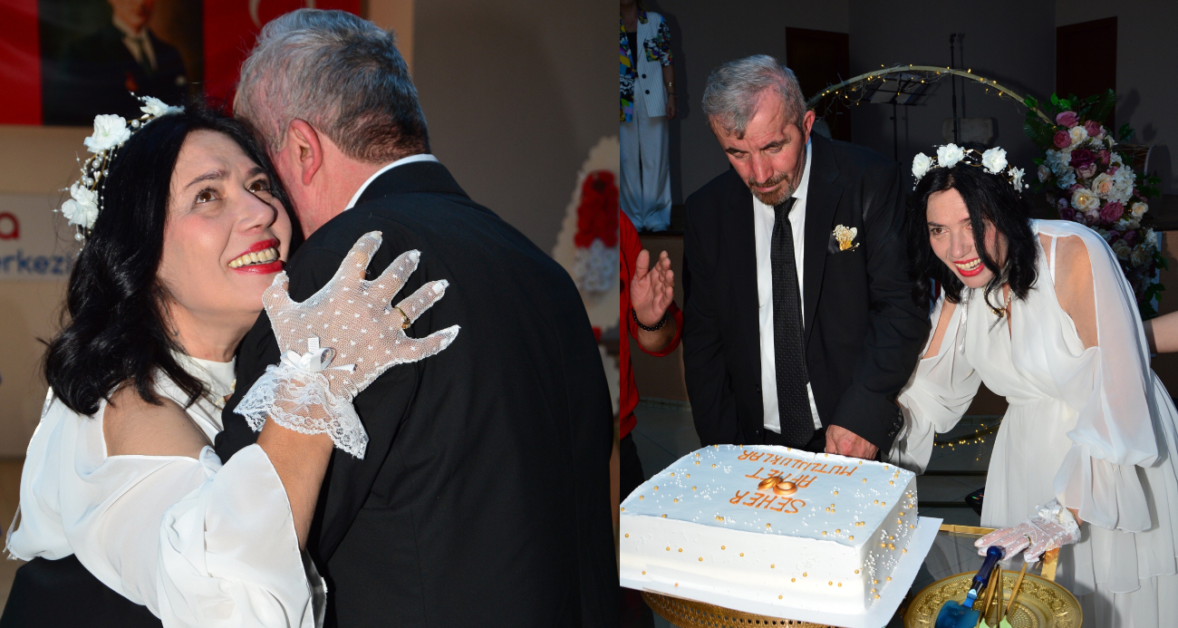 Engelli çift gerçek aşkı orada buldu: Onlar için unutulmaz bir düğün yapıldı