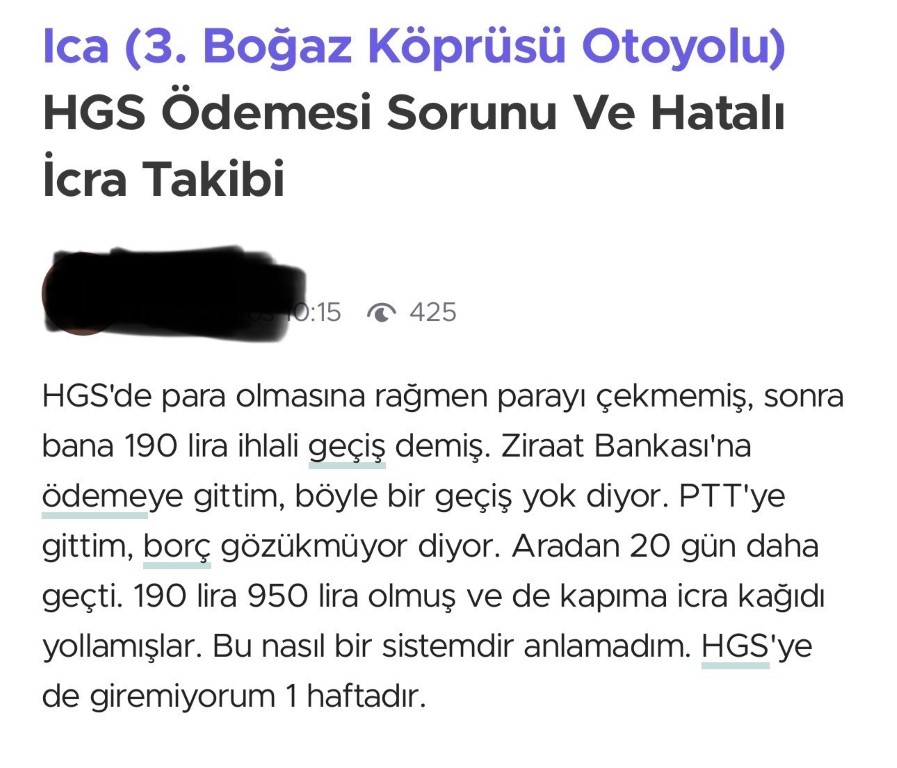 Kuzey Marmara Otoyolu’nda sapağı kaçırana 37 kilometre fazladan yol, 100 TL ek ücret