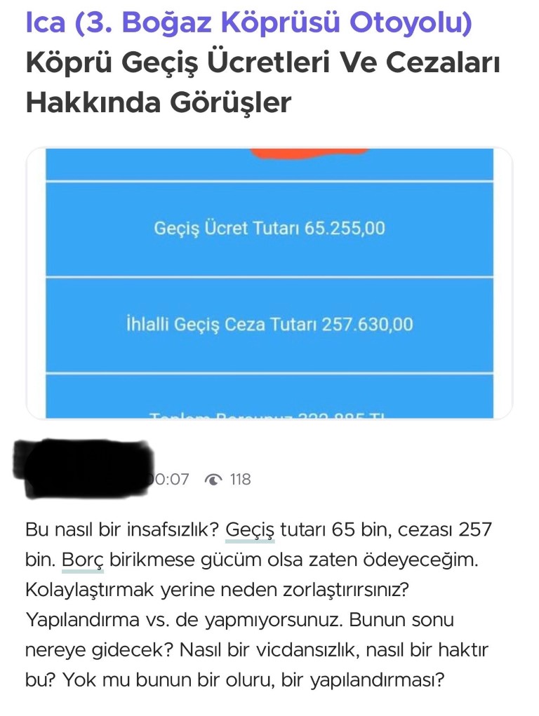 Kuzey Marmara Otoyolu’nda sapağı kaçırana 37 kilometre fazladan yol, 100 TL ek ücret