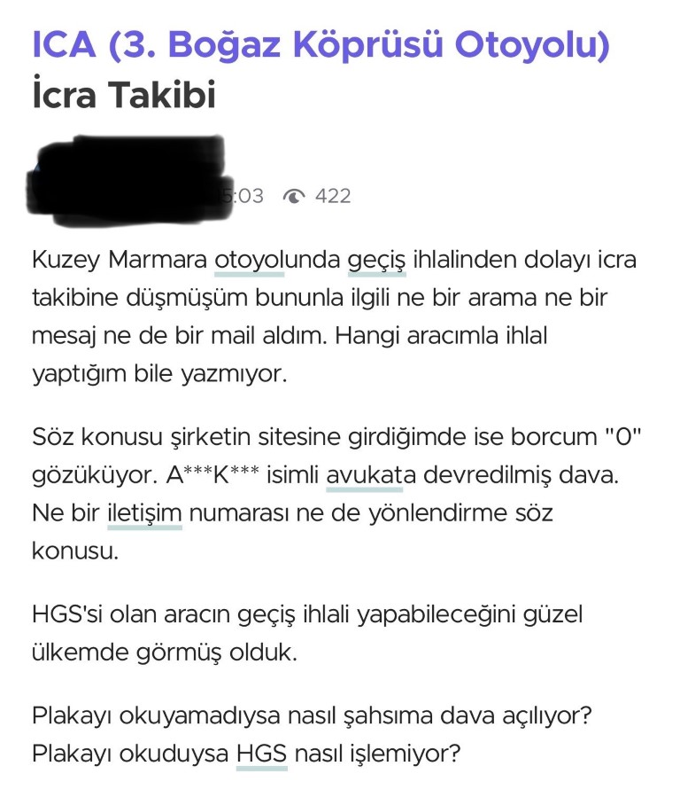 Kuzey Marmara Otoyolu’nda sapağı kaçırana 37 kilometre fazladan yol, 100 TL ek ücret