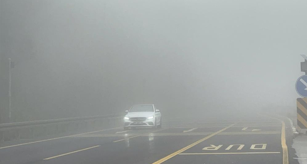 Bolu Dağı’nda göz gözü görmüyor: Görüş mesafesi 20 metre