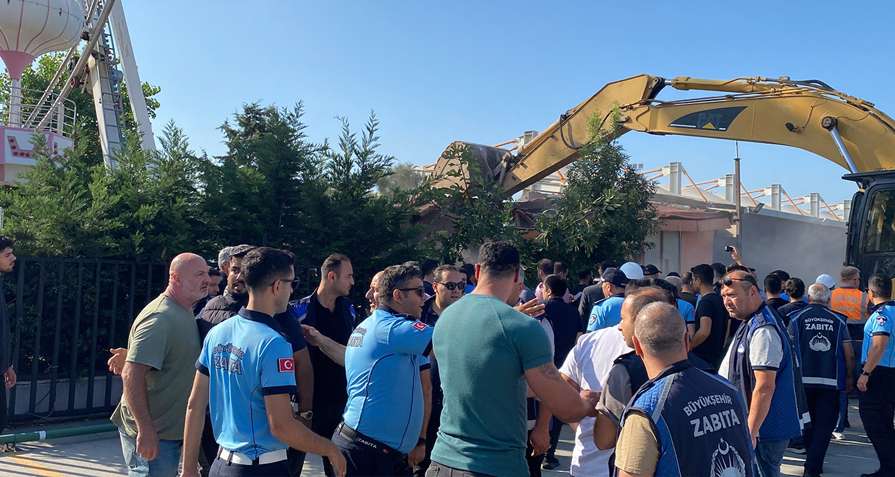 Avcılarda İBBnin lunapark yıkımında yürütme durdurma gerginliği İhlas  Haber Ajansı