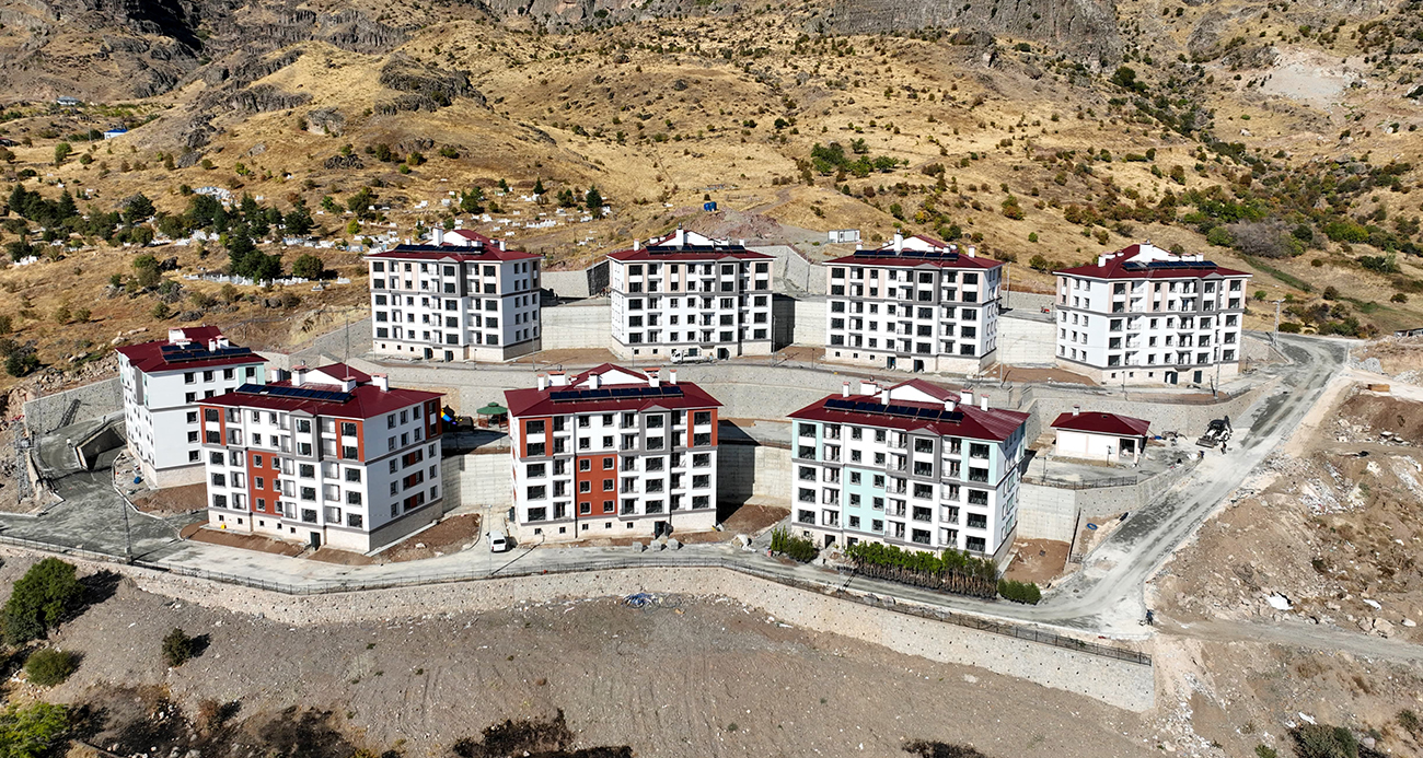 Tunceli’de TOKİ ve AFAD tarafından yaptırılan 168 konut bitme aşamasına geldi