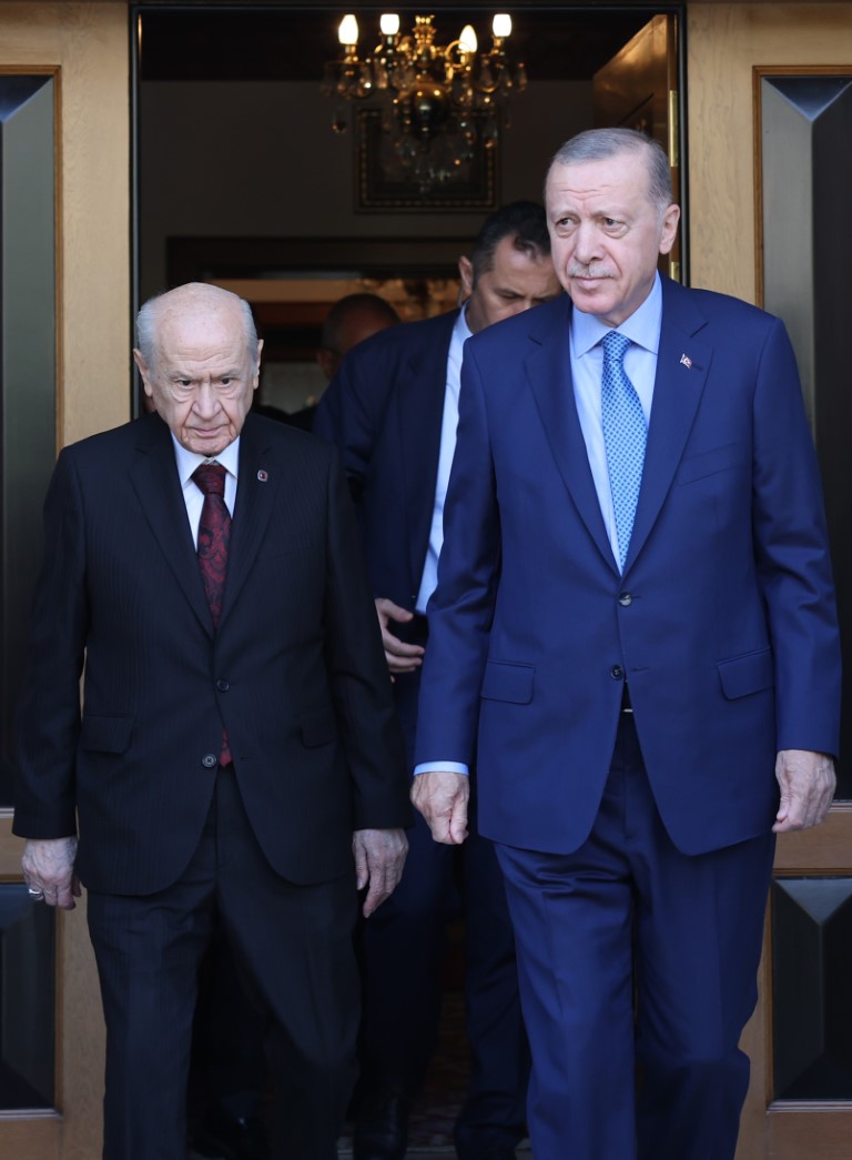 Cumhurbaşkanı Erdoğan, MHP Lideri Bahçeli  ile bir araya geldi