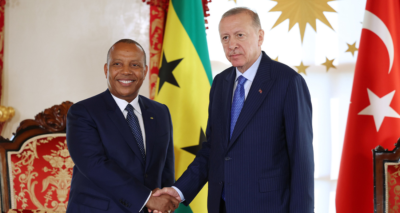 Cumhurbaşkanı Erdoğan, Sao Tome ve Principe Demokratik Cumhuriyeti Başbakanı Trovoada ile görüştü