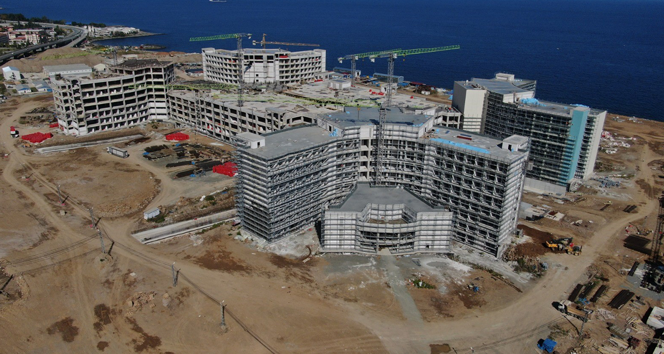 Trabzon Şehir Hastanesi inşaatının yüzde 50’si tamamlandı