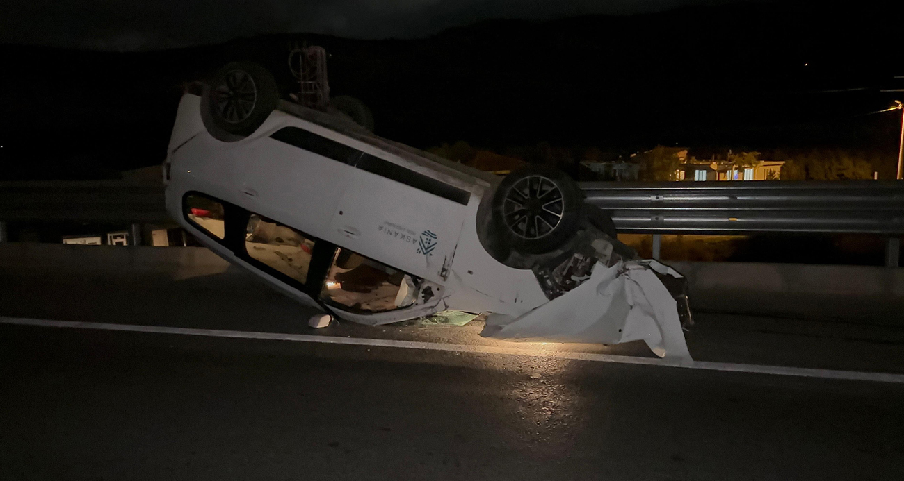 İznik’te feci kaza: Araç metrelerce sürüklendi, 1 kişi yaralandı