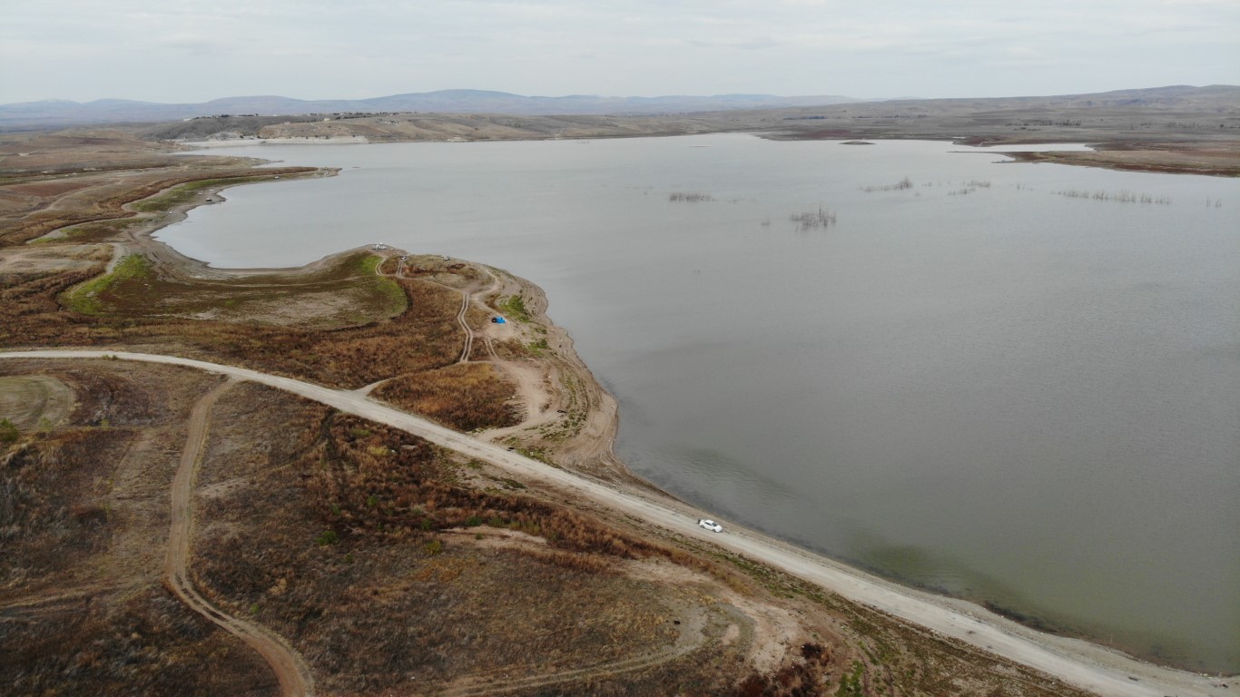 161 milyon metreküp kapasiteye sahip barajda 5,7 milyon metreküp su kaldı