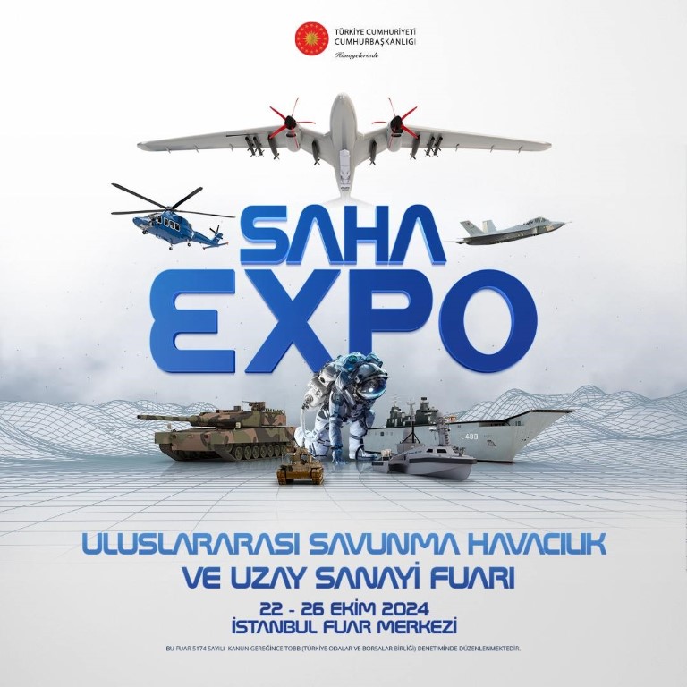 Uluslararası Savunma, Havacılık ve Uzay Sanayi Fuarı-SAHA EXPO 22 Ekim’de kapılarını açıyor