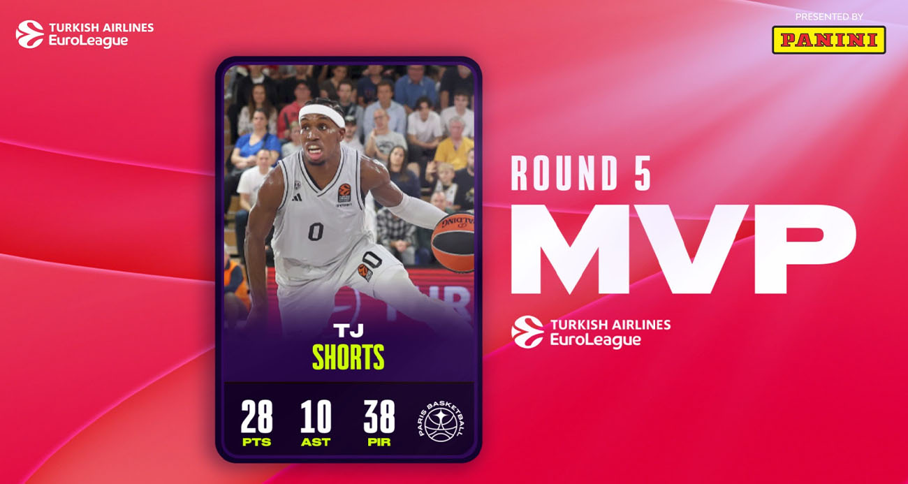 THY Euroleague’de 5. haftanın MVP’si TJ Shorts oldu