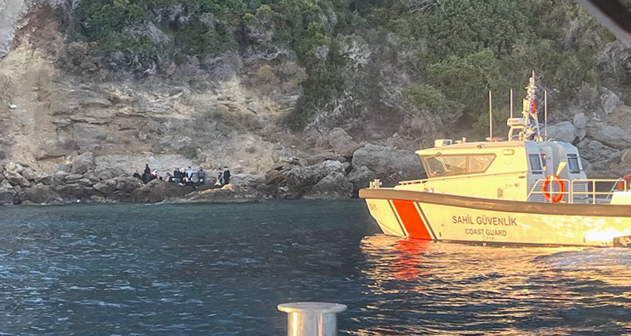 Körmen liman mevkiinde 6 çocuk ve 21 düzensiz göçmen yakalandı