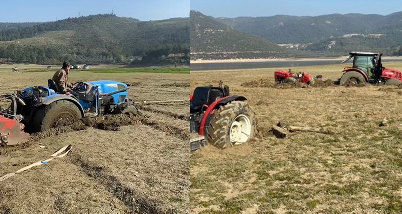 Pikniğe giden bataklığa saplandı, onları kurtarmaya gidenler de mahsur kaldı