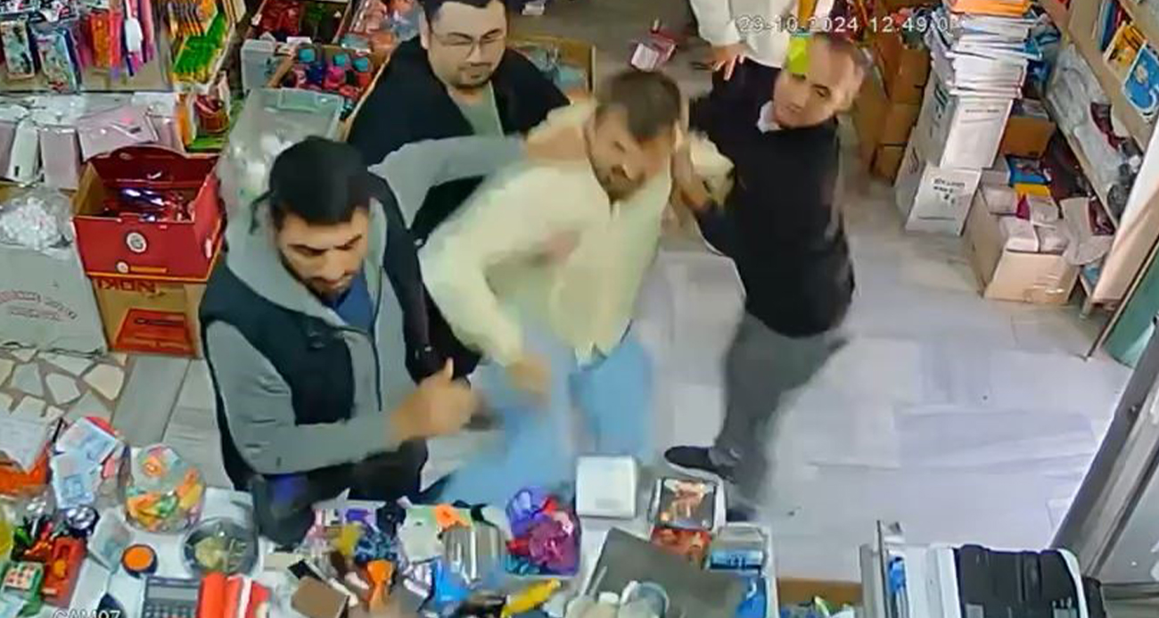 Avcılar’da ‘maytap’ kavgası kamerada