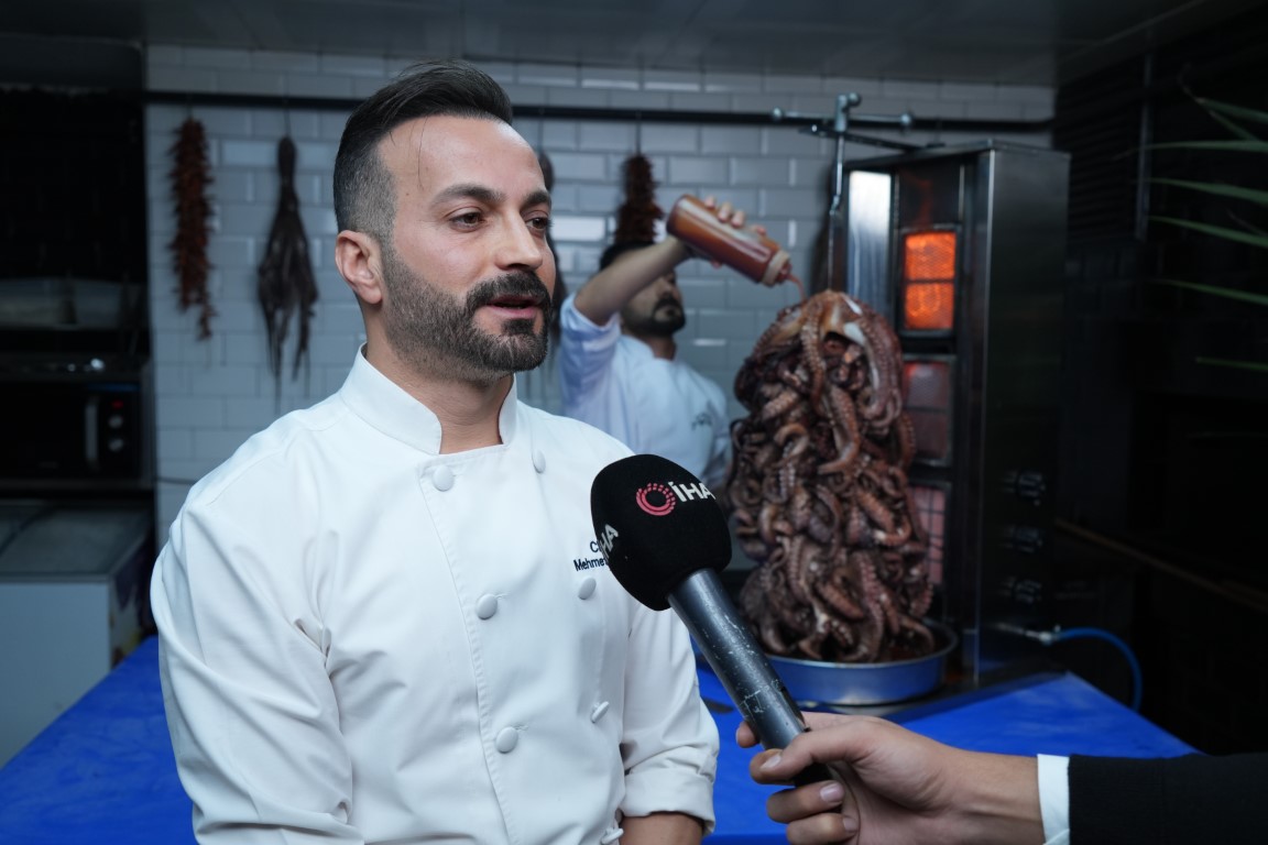 Döneriyle meşhur Ankara’da yeni lezzet: Ahtapot döner