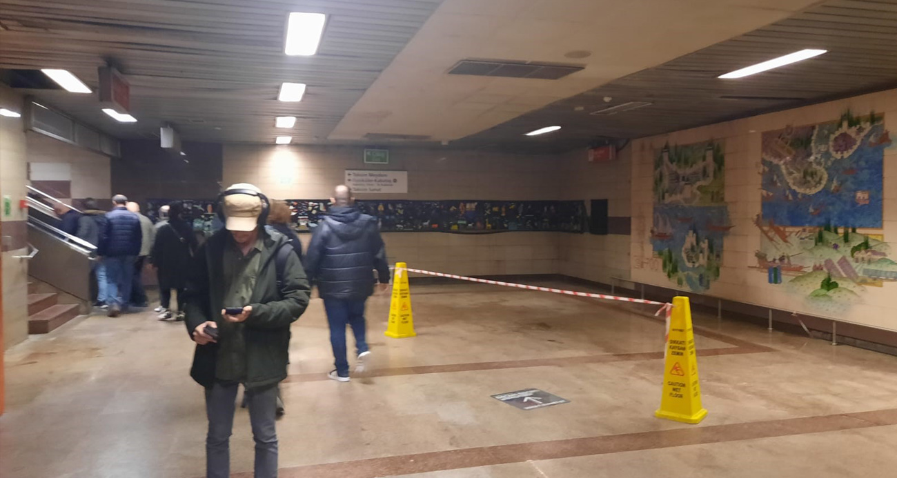 Taksim Metrosu sular altında kaldı