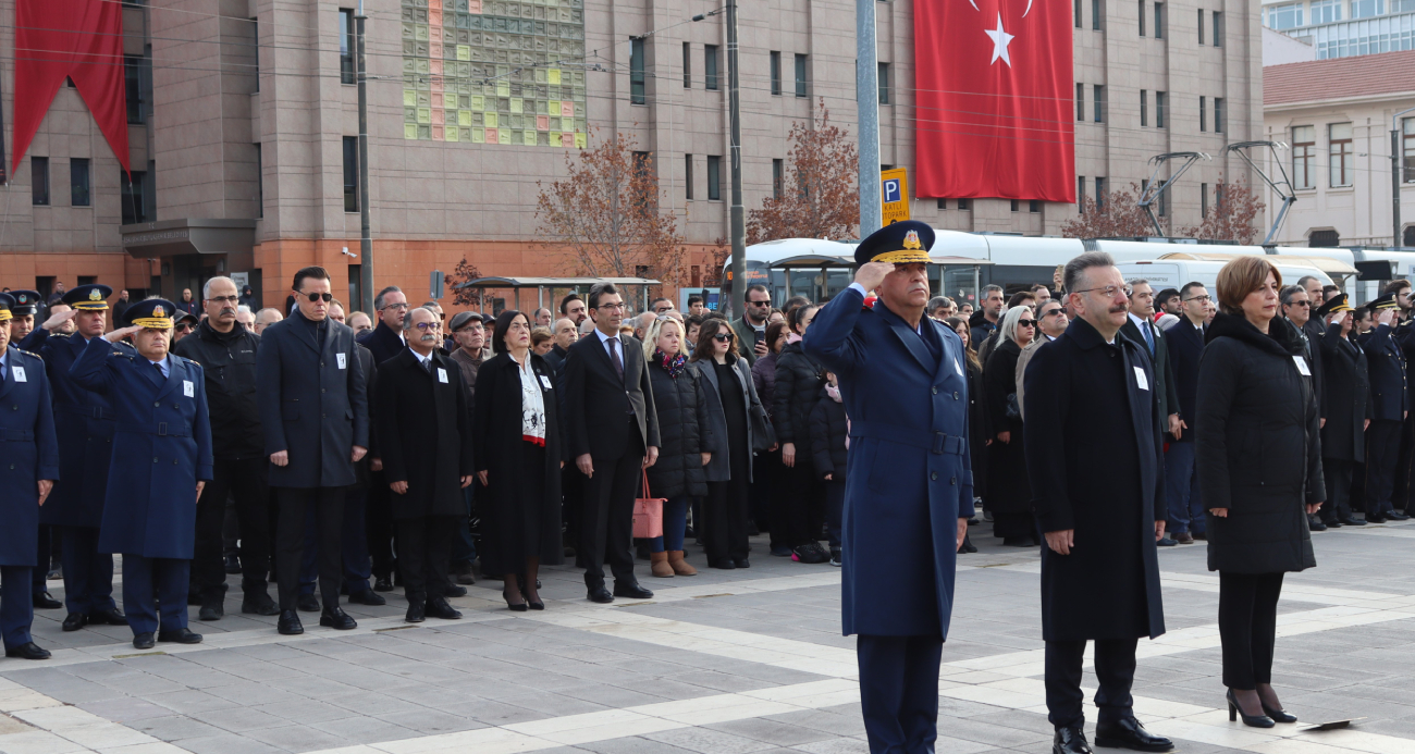 Eskişehir’de 10 Kasım Atatürk’ü anma töreni