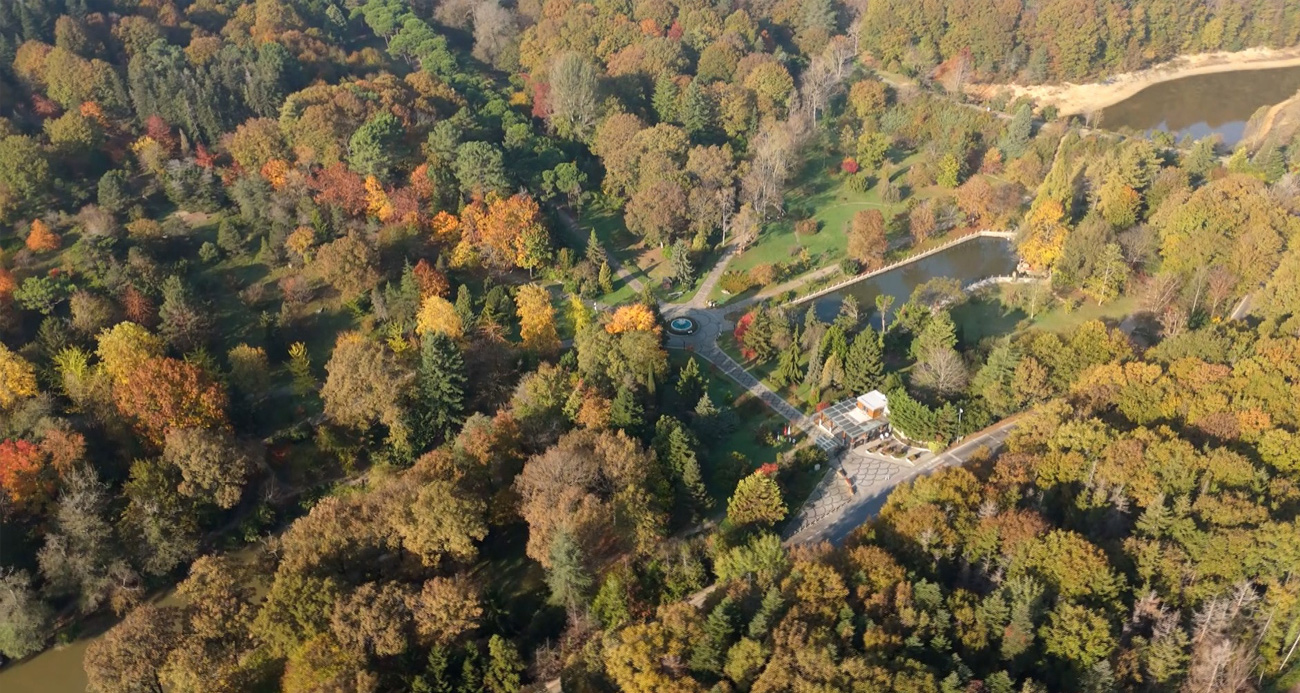 Atatürk Arboretumu’nda kartpostallık sonbahar manzarası