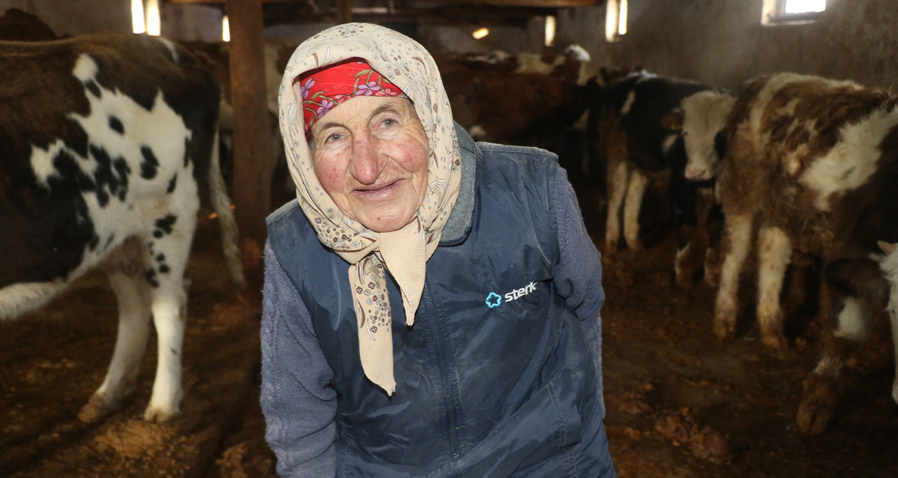 79 yaşındaki Dilber ninenin inanılmaz hayat mücadelesi görenlere ‘maşallah’ dedirtiyor