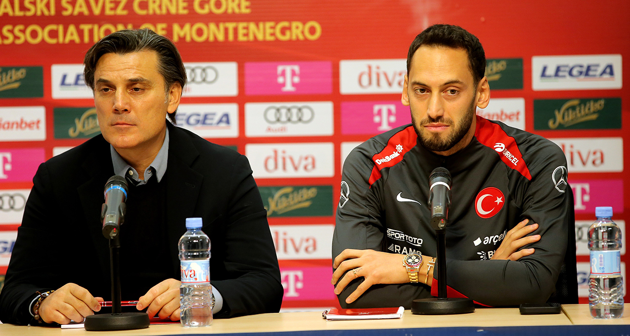 A Milli Futbol Takımı Kaptanı Hakan Çalhanoğlu, Karadağ maçı öncesi, "Hala lideriz, her şey elimizde. Yarınki maç çok önemli, takımı yalnız bırakmamak adına takımla kalmayı tercih ettim" dedi.