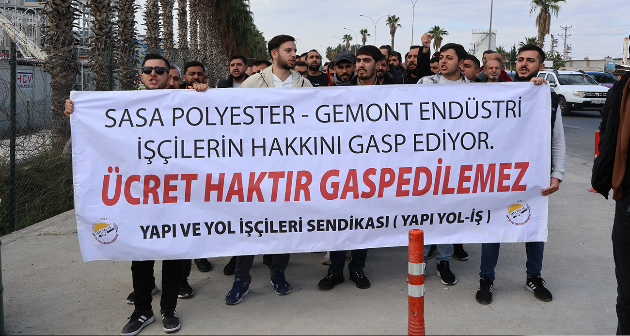 SASA’da gergin bekleyiş sürüyor, ücretlerini alamayan işçiler eyleme başladı