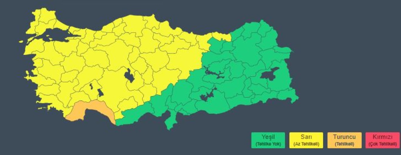 Meteoroloji uyardı! İstanbul dahil 49 kentte sarı alarm